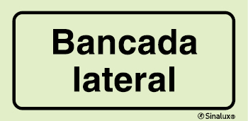 Sinal para instalações desportivas, Bancada lateral