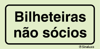 Sinal para instalações desportivas, Bilheteiras não sócios