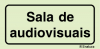 Sinal para instalações desportivas, Sala de audiovisuais